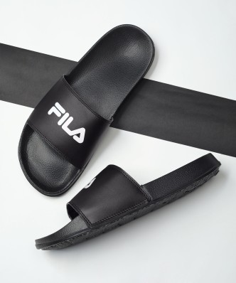 fila slippers black