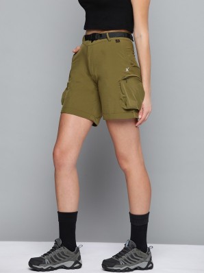 green cargo shorts womens