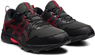 asics black sports shoes