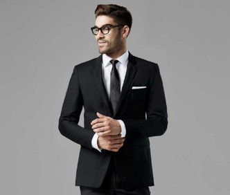 black formal blazer