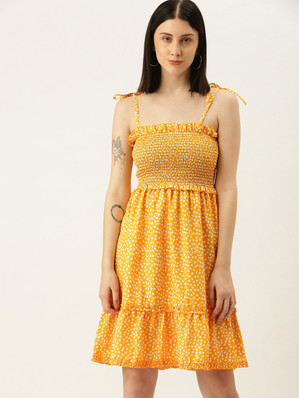 orange and gold dress