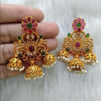 Gold Jhumka - Gold Jhumka Designs online at Best Prices in India ...