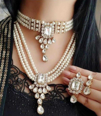 White Stone Necklaces - Buy White Stone 