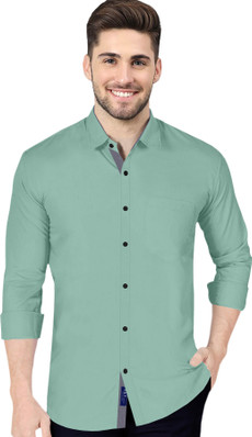 Light Green Mens Shirts - Buy Light 