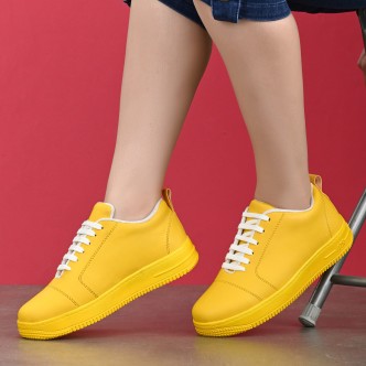 all yellow sneakers women's