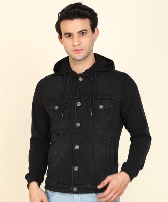 black denim jacket hoodie