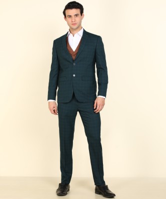 3 piece suit with scarf