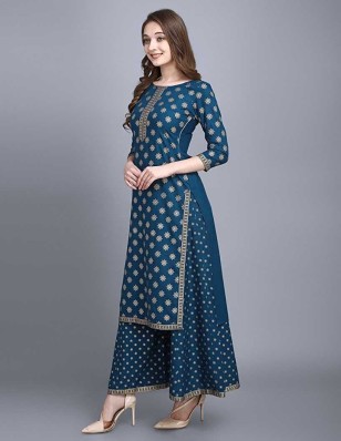 kurta suits with palazzo