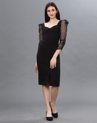 Esprit Sheath Dress black elegant Fashion Dresses Sheath Dresses 