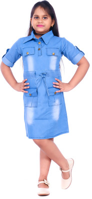 Girls Denim Dresses - Buy Girls Denim 