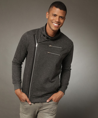 campus sutra black bomber jacket