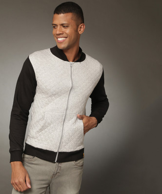 campus sutra black bomber jacket