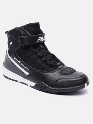 fila black leather shoes