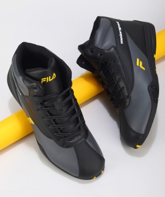 fila shoes black and gray