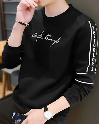 Black full sleeve t shirt flipkart clearance
