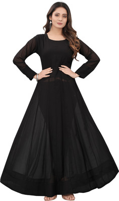 black cotton gown