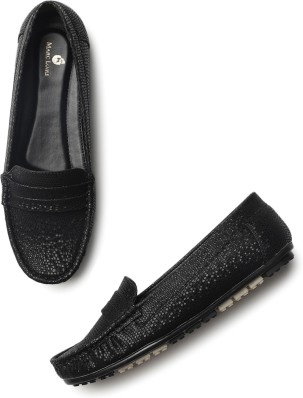 womens black moccasin shoes