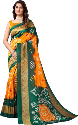 fancy bandhani saree