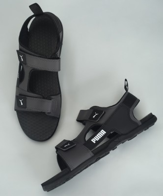 puma black sandals