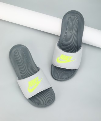 nike slides men grey