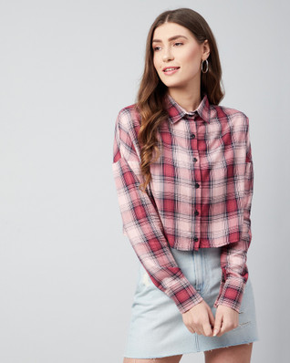 Double Flap Pocket Shirts Womens Shirts 