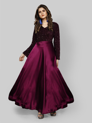 Velvet Womens Gowns - Buy Velvet Womens 