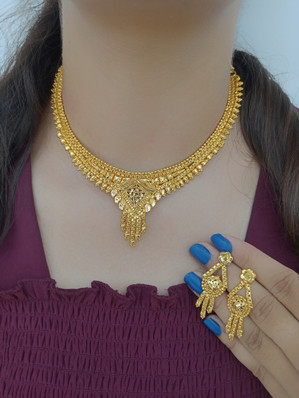1 Gram Gold Necklace Sets - Buy 1 Gram 