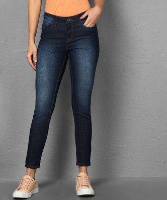 Celeb Style Knee Slit Womens Jeans 