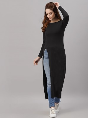 long tops for jeans on flipkart