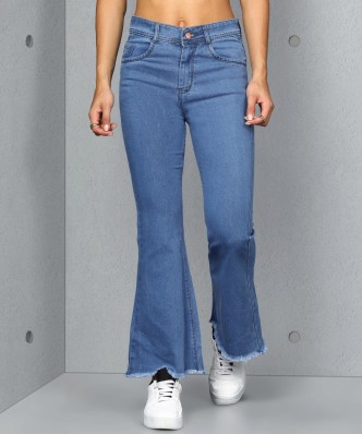 blue jean bell bottom pants