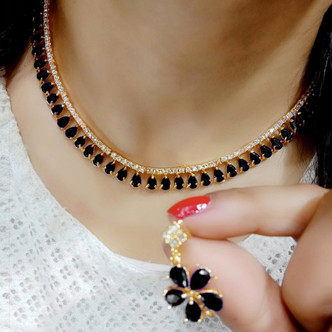 Gold Stone Necklace - Buy Gold Stone 