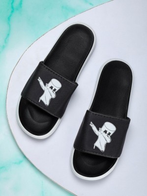 black leather flatform sandals