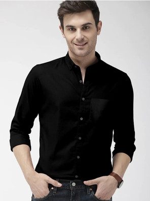 Black Mens Formal Shirts - Buy Black 