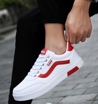 red shoes with white sole