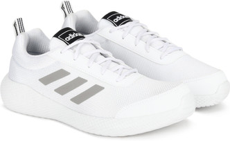 white adidas sport shoes
