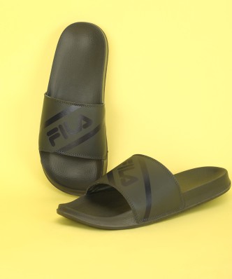 fila slippers black