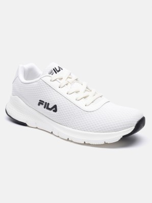 fila plain black shoes