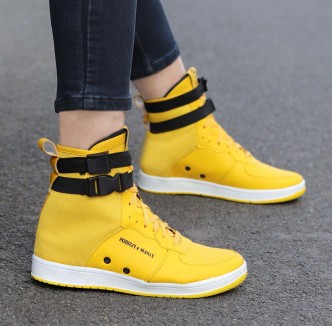 mens yellow slip on shoes