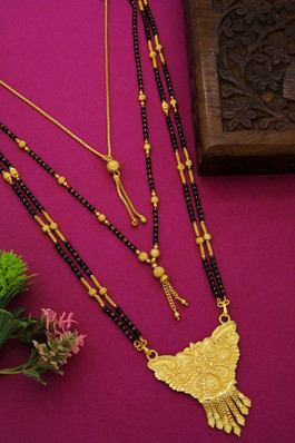 1 Gram Gold Plated Mangalsutra - Buy 1 