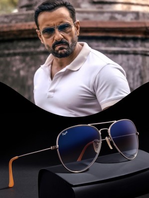 blue aviator sunglasses men