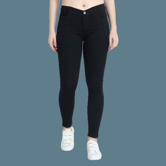 black skinny jeans women