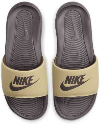 nike gold tick sliders