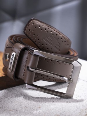 leather belt monogram