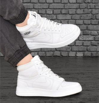 nike long shoes white