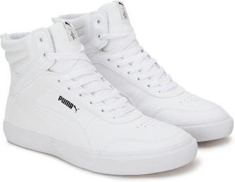 puma long shoes white