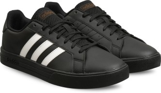 adidas black casual shoes