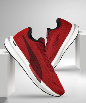 red colour shoes puma