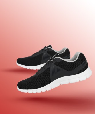 reebok distance 2.0 black running shoes