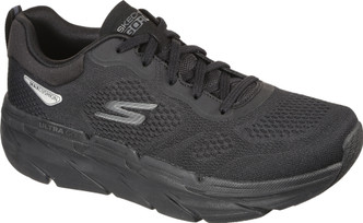 skechers mens black leather shoes