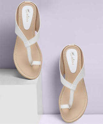 white chappal for ladies